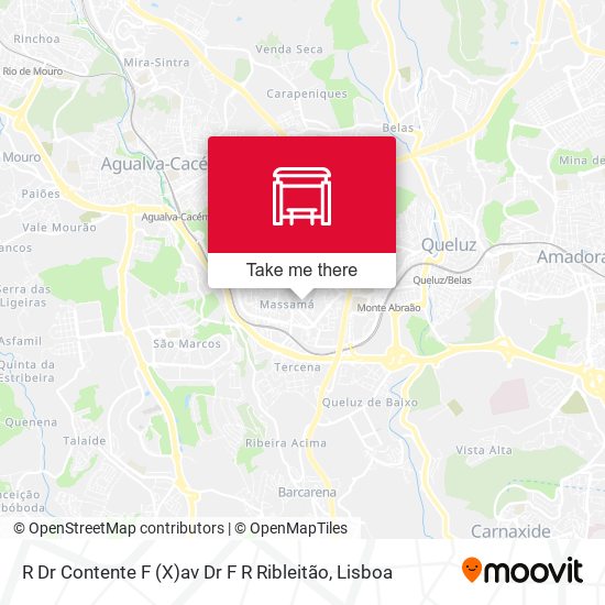 R Dr Contente F (X)av Dr F R Ribleitão map