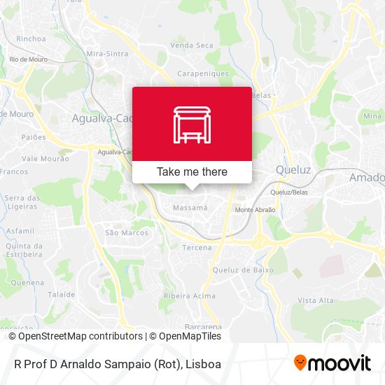 R Prof D Arnaldo Sampaio (Rot) mapa