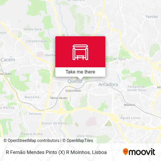 R Fernão Mendes Pinto (X) R Moínhos map