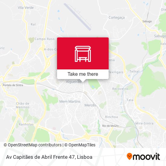 Av Capitães de Abril Frente 47 mapa