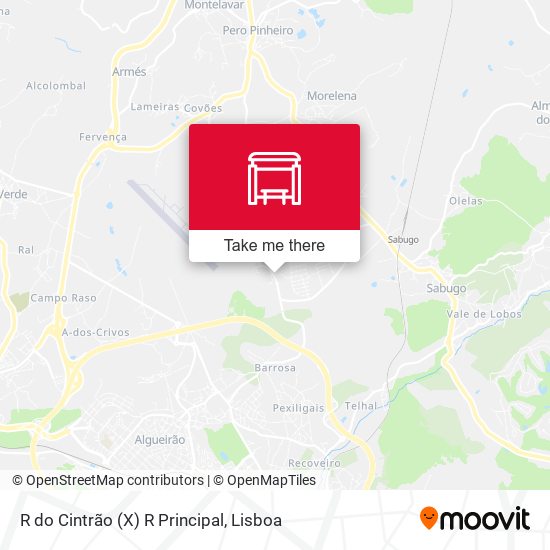 R do Cintrão (X) R Principal map
