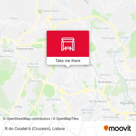 R do Coudel 6 (Cruzeiro) map