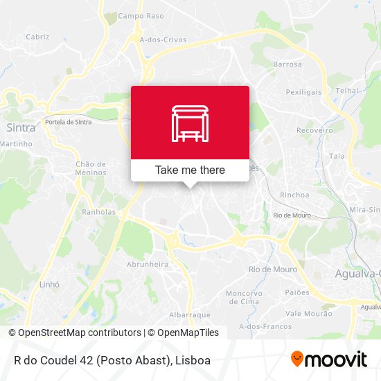 R do Coudel 42 (Posto Abast) mapa
