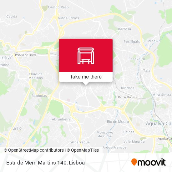 Estr de Mem Martins 140 map