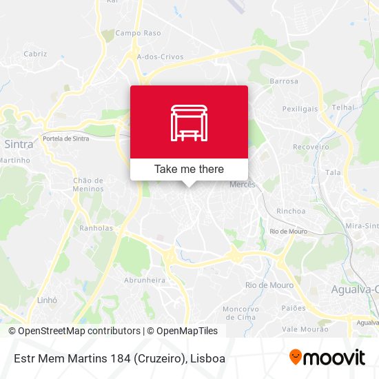 Estr Mem Martins 184 (Cruzeiro) map