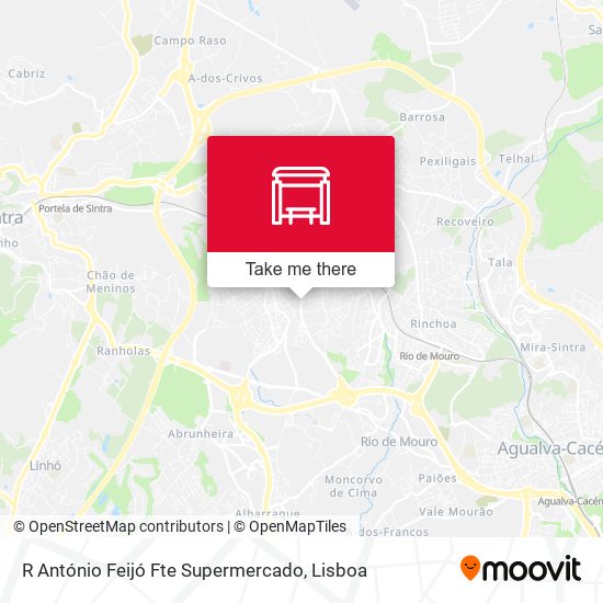 R António Feijó Fte Supermercado map