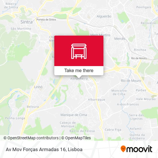 Av Mov Forças Armadas 16 mapa