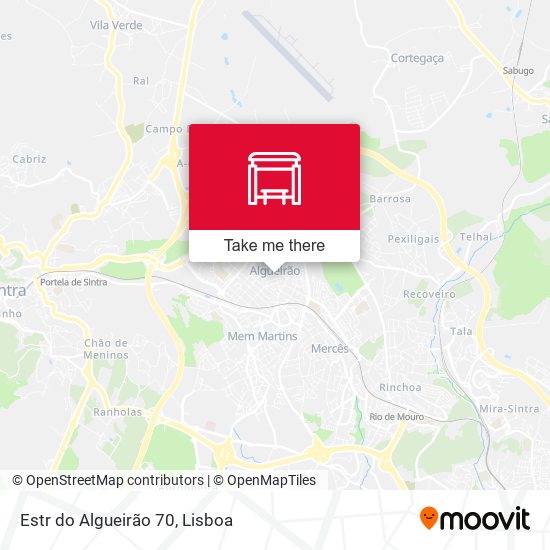 Estr do Algueirão 70 mapa