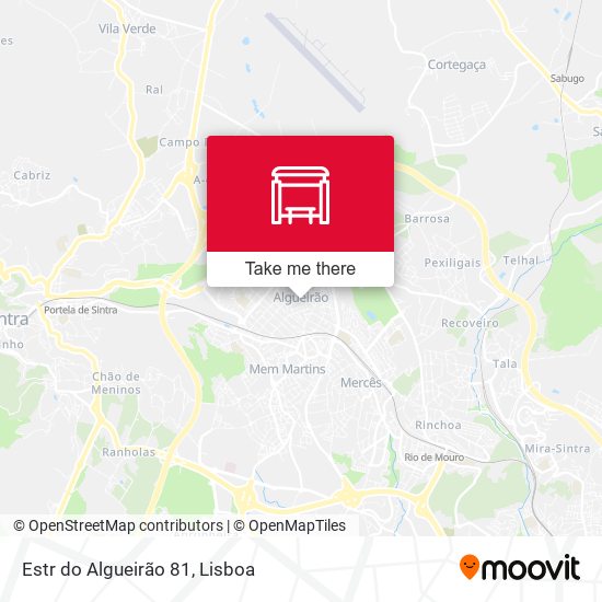 Estr do Algueirão 81 mapa