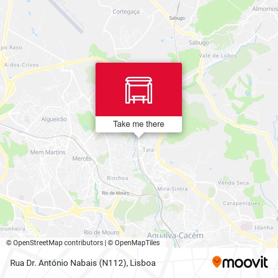 Rua Dr. António Nabais (N112) map