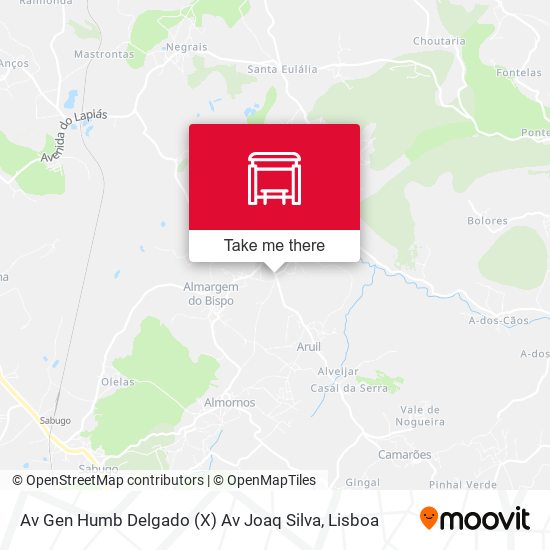Av Gen Humb Delgado (X) Av Joaq Silva mapa