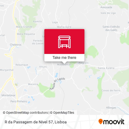 R da Passagem de Nível 57 mapa