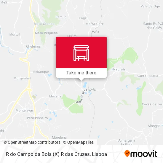 R do Campo da Bola (X) R das Cruzes map