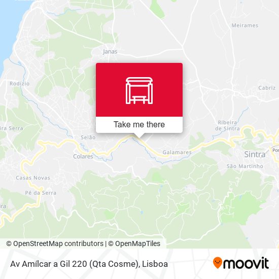 Av Amílcar a Gil 220 (Qta Cosme) mapa