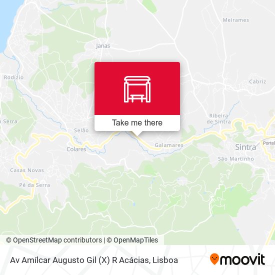 Av Amílcar Augusto Gil (X) R Acácias map