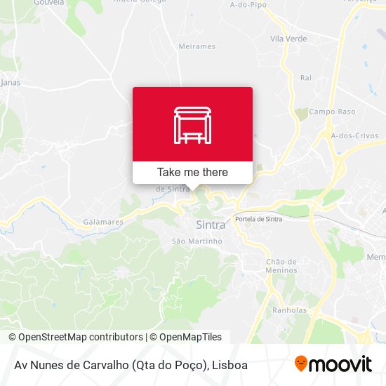 Av Nunes de Carvalho (Qta do Poço) map