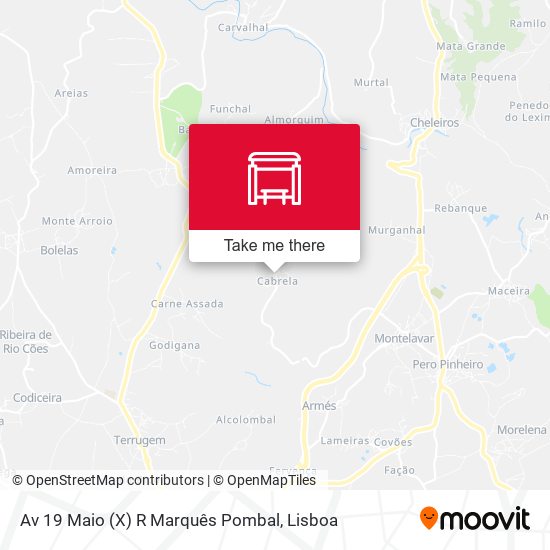 Av 19 Maio (X) R Marquês Pombal map