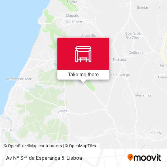 Av Nª Srª da Esperança 5 mapa