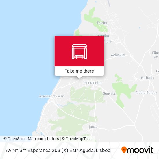 Av Nª Srª Esperança 203 (X) Estr Aguda map