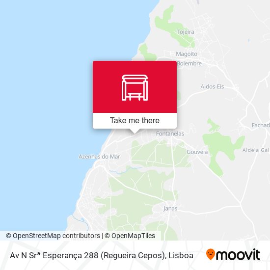 Av N Srª Esperança 288 (Regueira Cepos) mapa