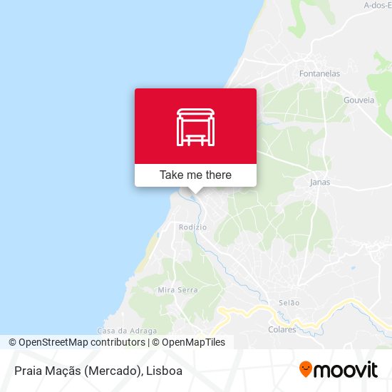 Praia Maçãs (Mercado) map