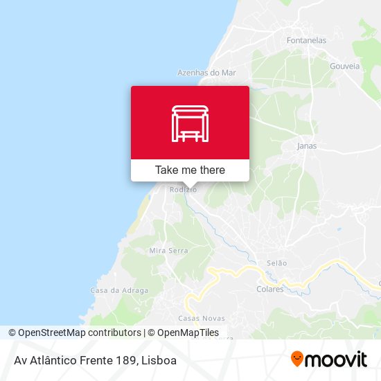 Av Atlântico Frente 189 mapa