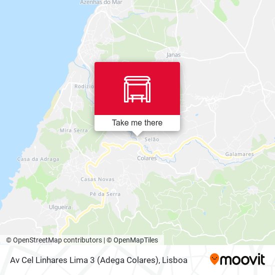 Av Cel Linhares Lima 3 (Adega Colares) mapa