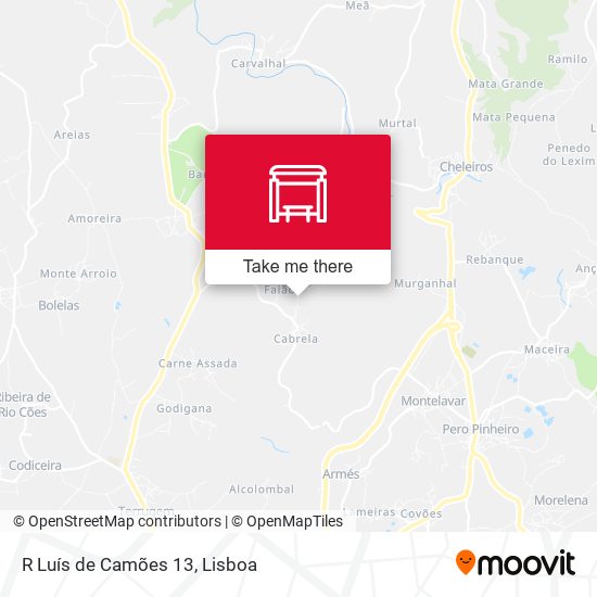 R Luís de Camões 13 map