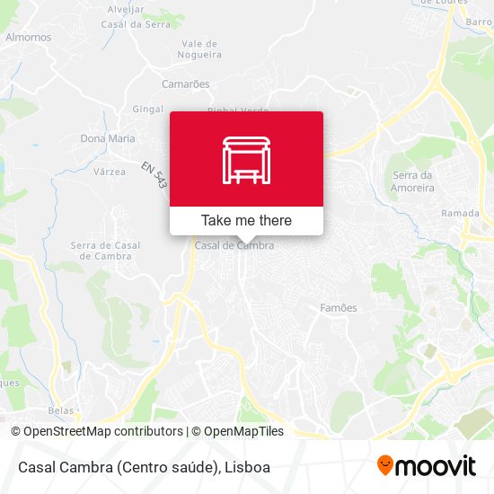 Casal Cambra (Centro saúde) mapa