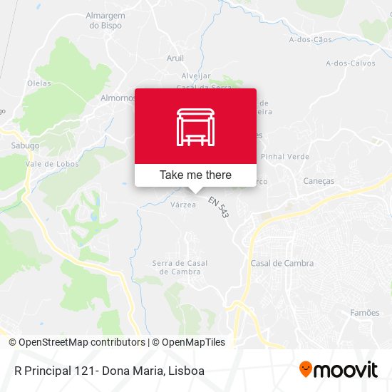 R Principal 121- Dona Maria map