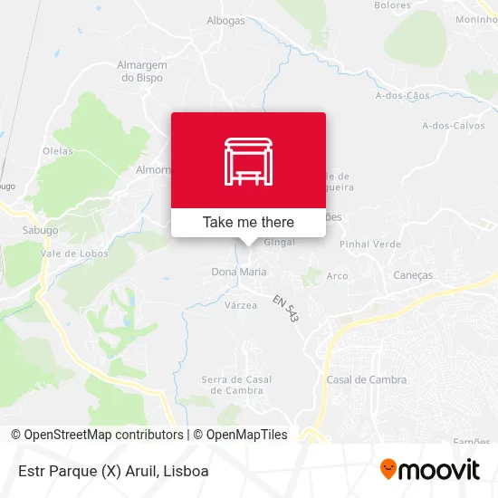 Estr Parque (X) Aruil map