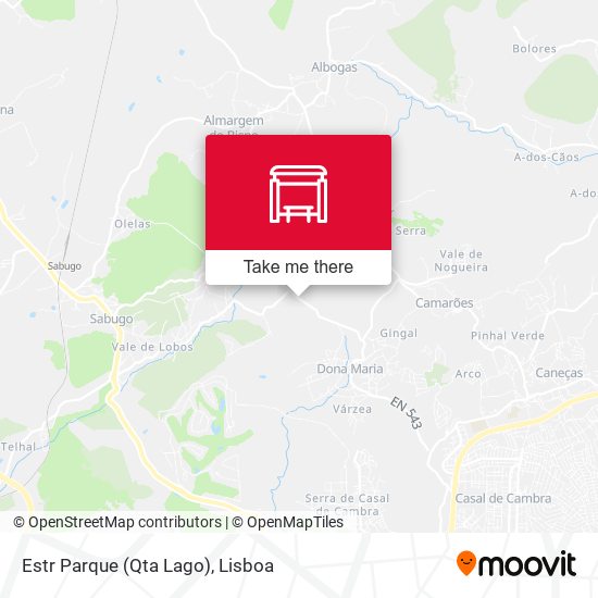 Estr Parque (Qta Lago) map
