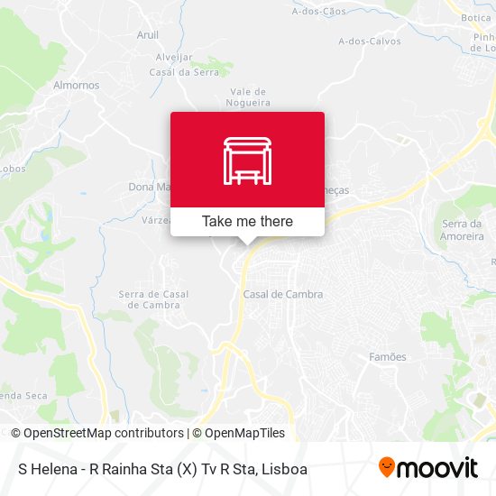 S Helena - R Rainha Sta (X) Tv R Sta map