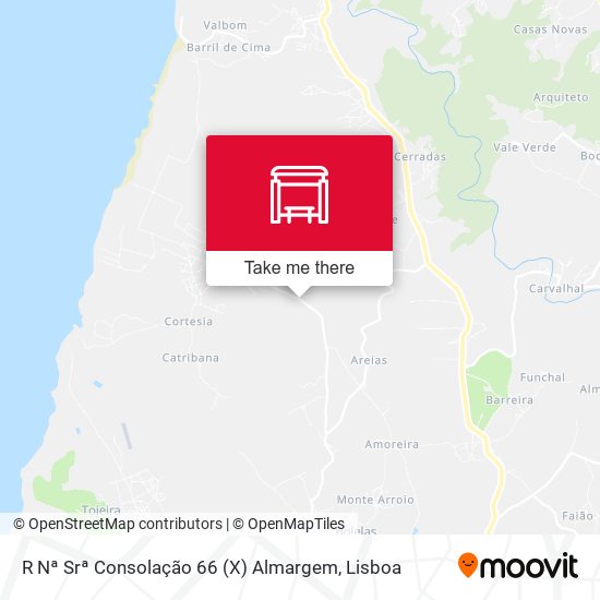 R Nª Srª Consolação 66 (X) Almargem mapa