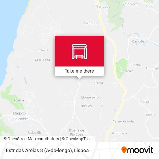 Estr das Areias 8 (A-do-longo) mapa