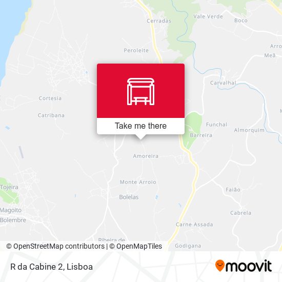 R da Cabine 2 mapa