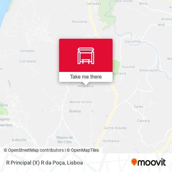 R Principal (X) R da Poça mapa