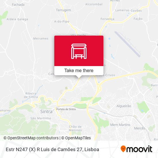 Estr N247 (X) R Luís de Camões 27 map
