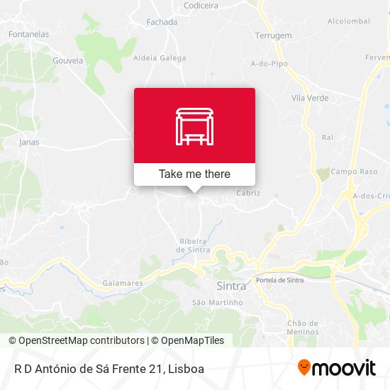 R D António de Sá Frente 21 mapa