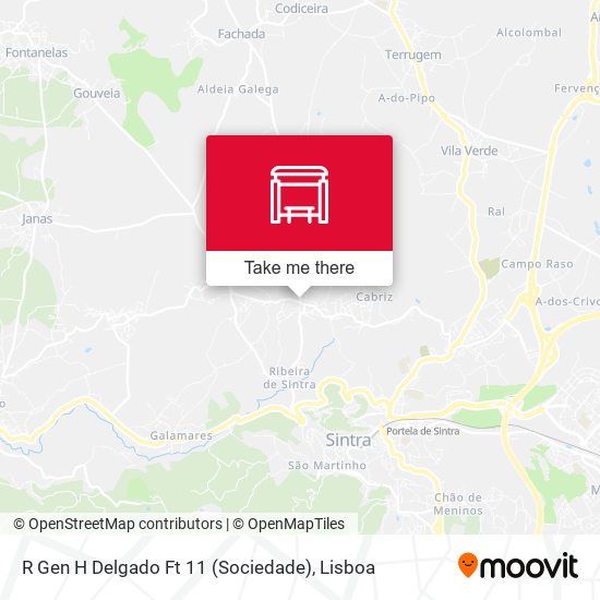 R Gen H Delgado Ft 11 (Sociedade) mapa