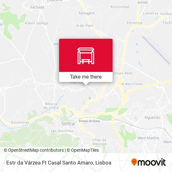 Estr da Várzea Ft Casal Santo Amaro map