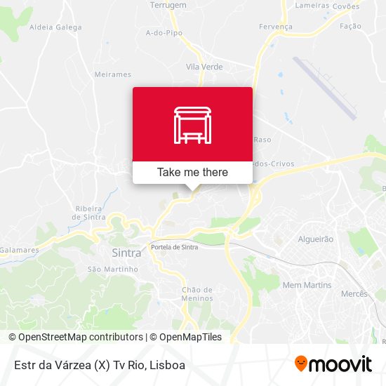Estr da Várzea (X) Tv Rio map