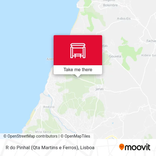 R do Pinhal (Qta Martins e Ferros) map
