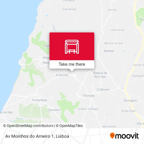 Av Moinhos do Arneiro 1 mapa