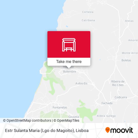Estr Sulanta Maria (Lgo do Magoito) mapa