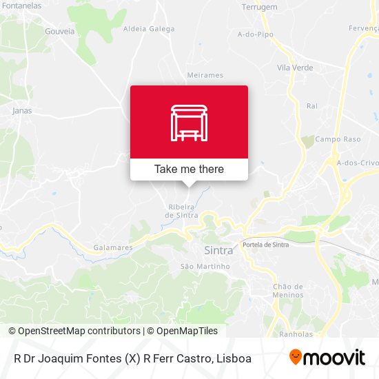 R Dr Joaquim Fontes (X) R Ferr Castro mapa