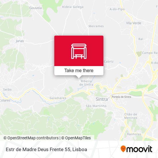 Estr de Madre Deus Frente 55 mapa
