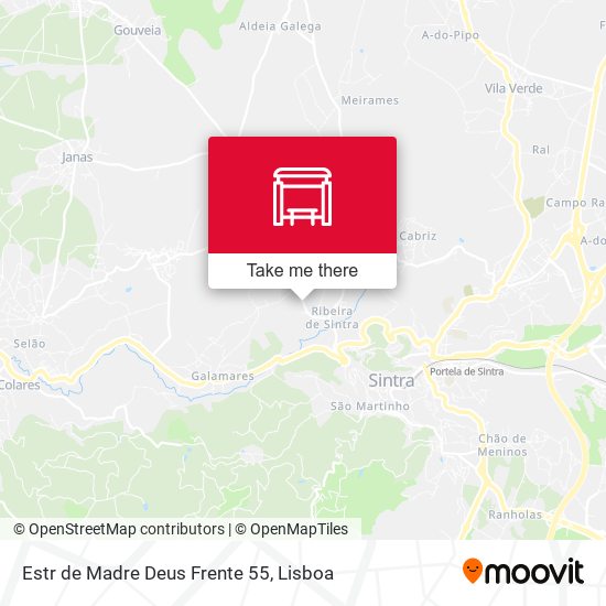 Estr de Madre Deus Frente 55 mapa