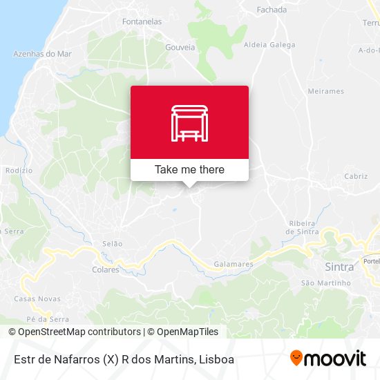 Estr de Nafarros (X) R dos Martins map