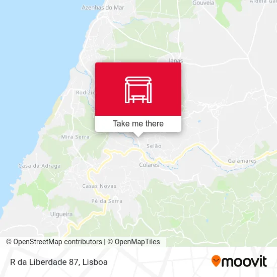 R da Liberdade 87 map